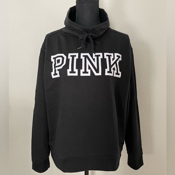 NWT PINK Victoria’s Secret Everyday Lounge Cowl Neck Pullover - Picture 1 of 9